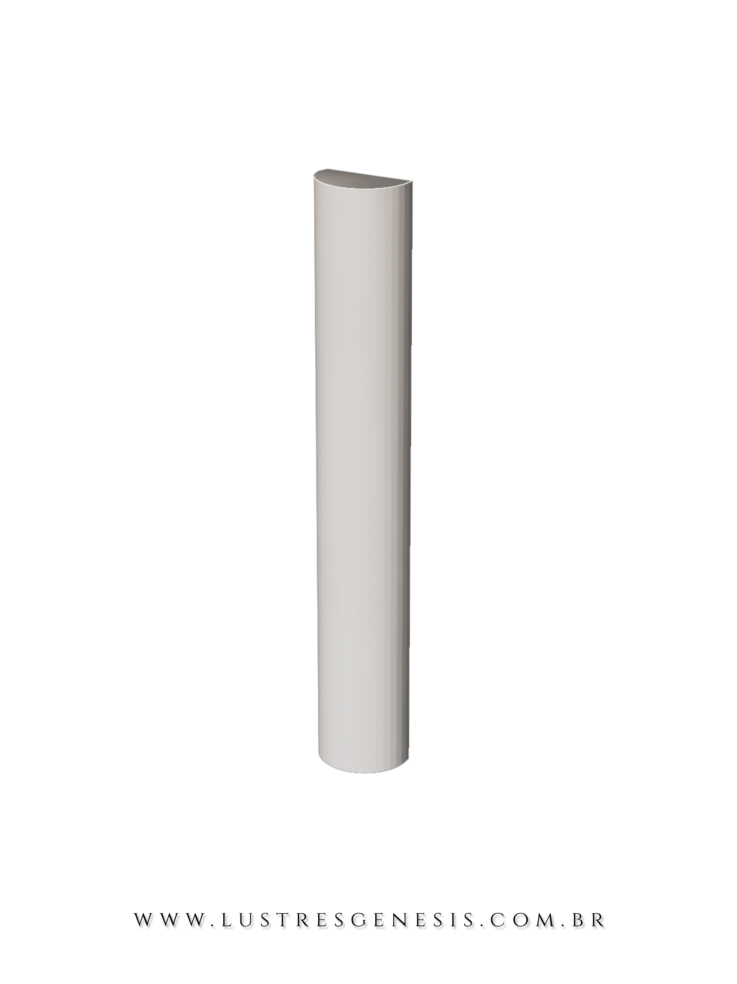 Arandela moderna fio de 50cm na cor preta, design minimalista e resistente, ideal para uso em áreas externas e decoração interna.